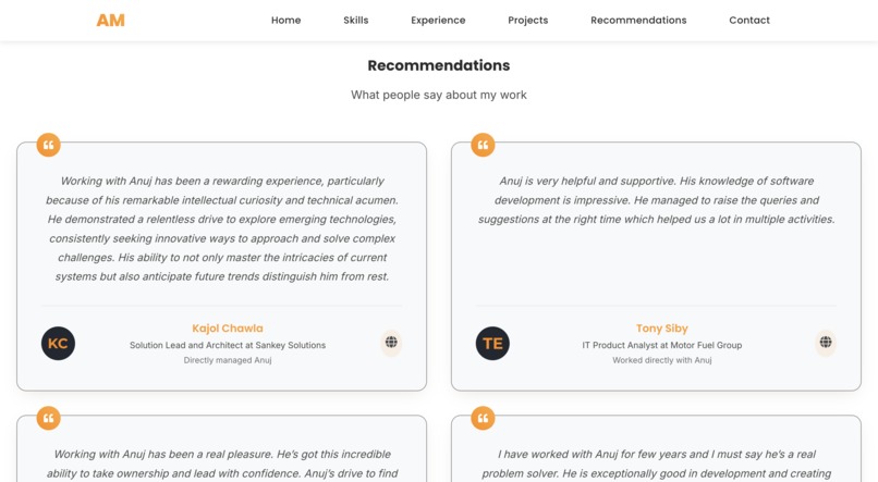 Anuj More Portfolio – screenshot 6