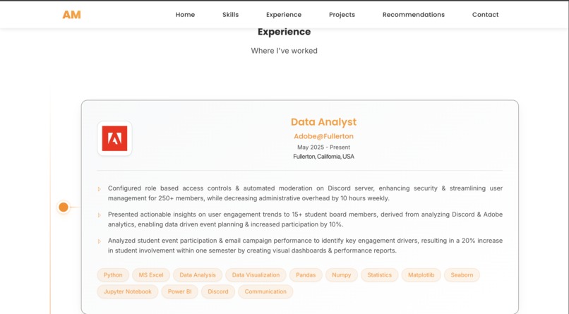 Anuj More Portfolio – screenshot 3