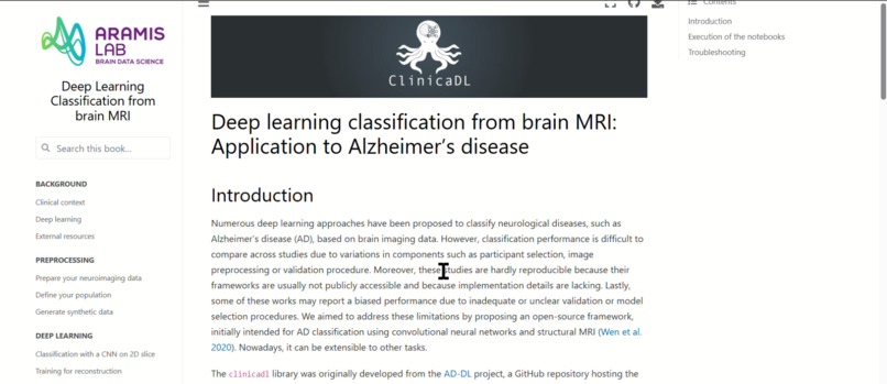 clinical-dl – screenshot 2