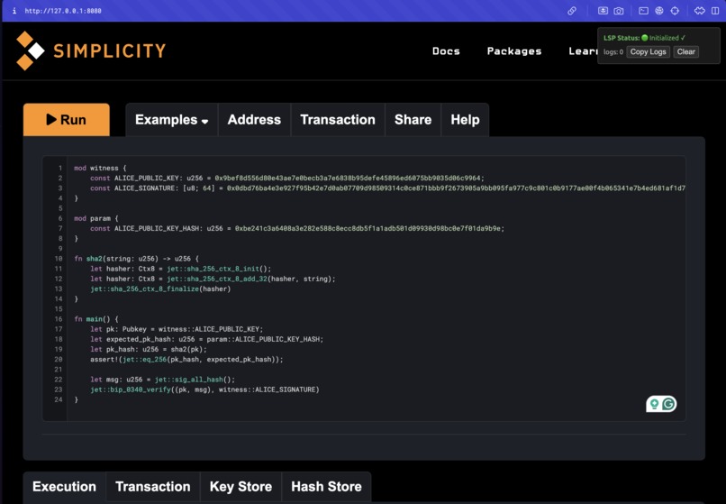 Simplicity Playground – screenshot 1