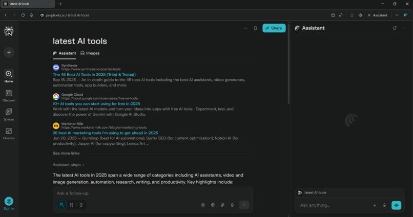 Screenshot of Comet – screenshot 1