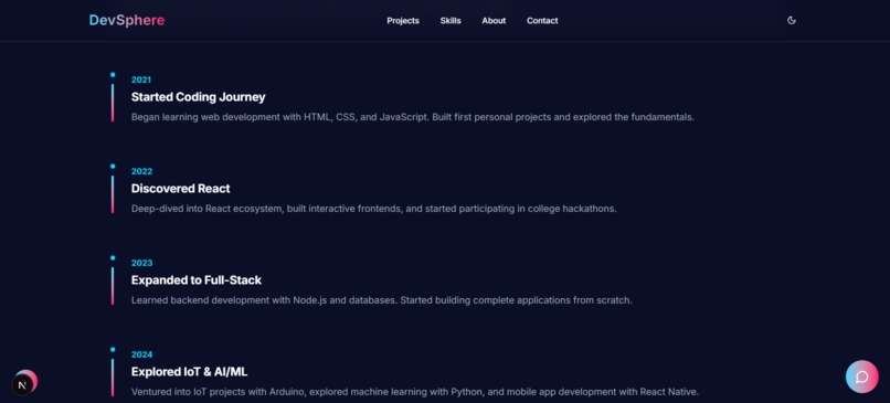 DevSphere - Personal Portfolio – screenshot 5