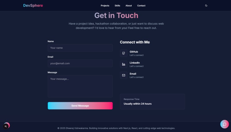 DevSphere - Personal Portfolio – screenshot 6