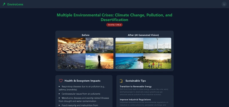 EnviroLens – Smart AI Assistant for Environmental Awareness – screenshot 3