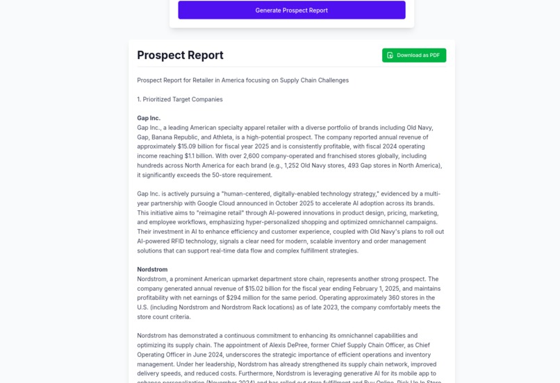 AI Sales Prospecting Agent – screenshot 5