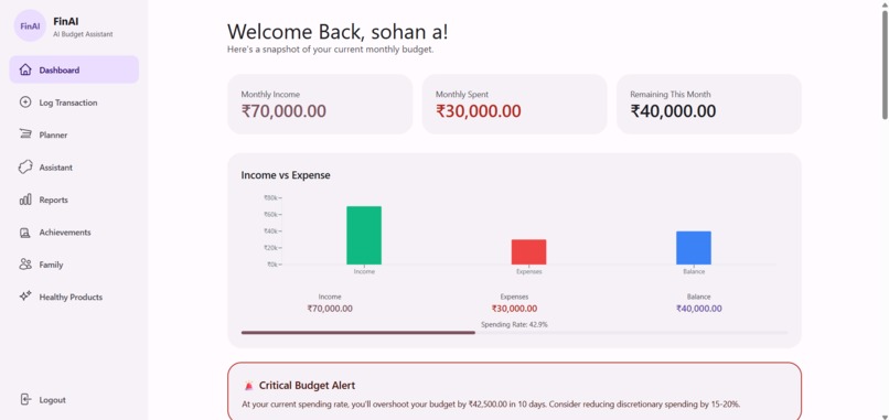 FinAI – screenshot 2