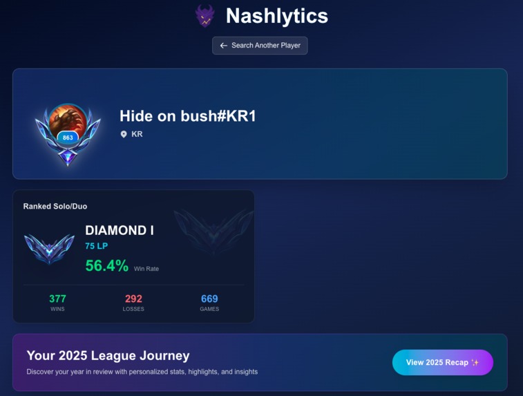 Nashlytics – screenshot 2