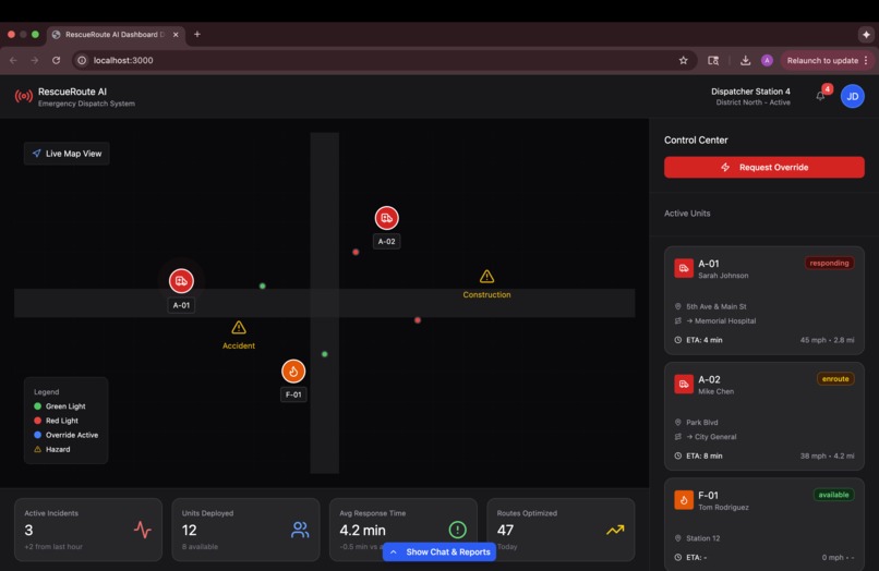 RescueRouteAI – screenshot 1