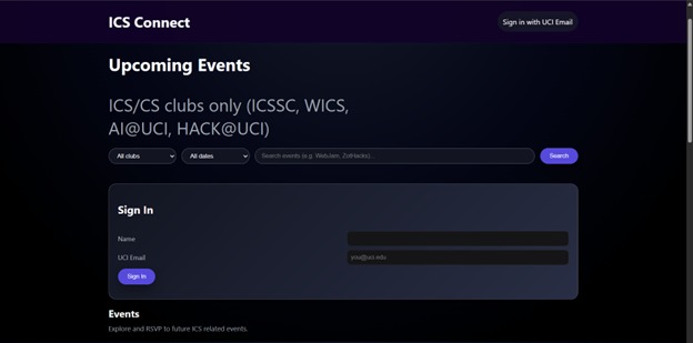 ICS Connect – screenshot 1