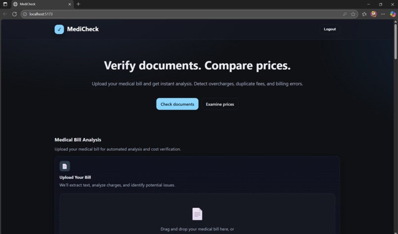 MediCheck – screenshot 1