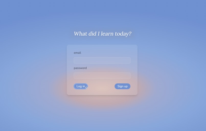 What Did I Learn Today? – screenshot 1
