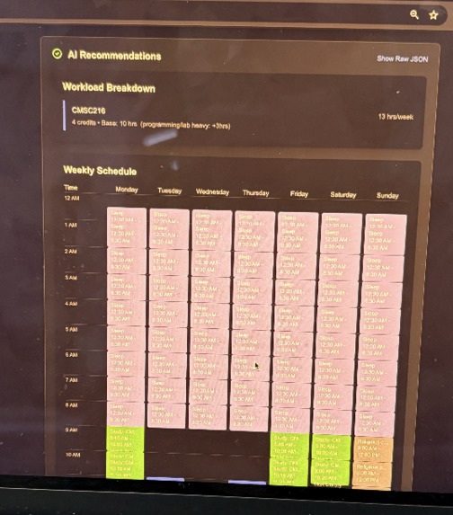 TerpPlanner – screenshot 1