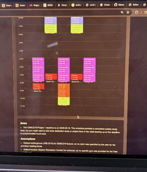 TerpPlanner – screenshot 3