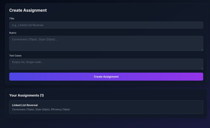 AI Autograder – screenshot 2