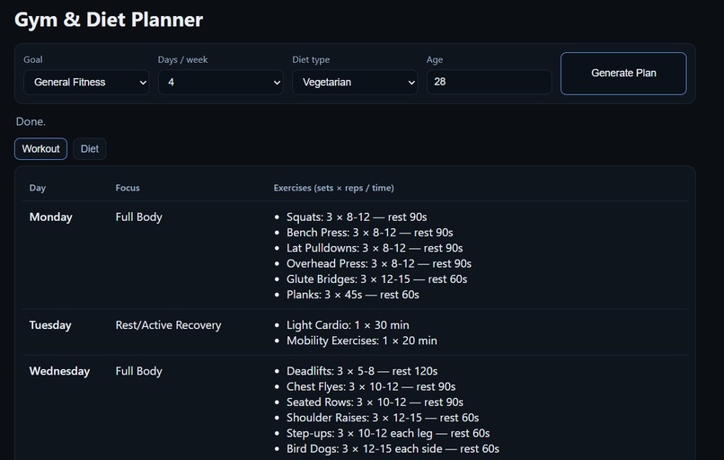 FitnessHub – screenshot 1