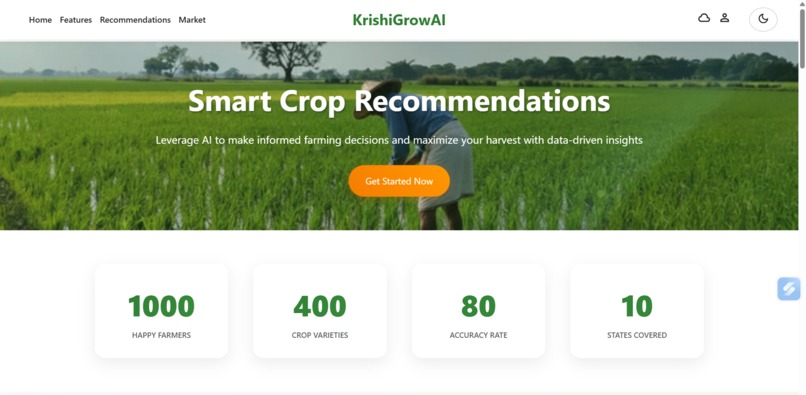 KrishiGrowAI - Smart Farming Solutions – screenshot 1