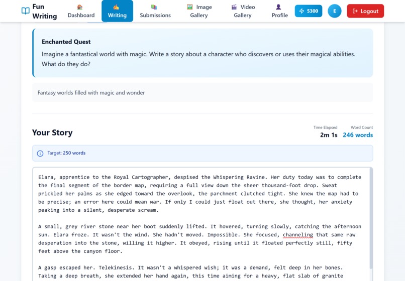 C6 Fun Writing - English Writing to Creative Visuals – screenshot 2