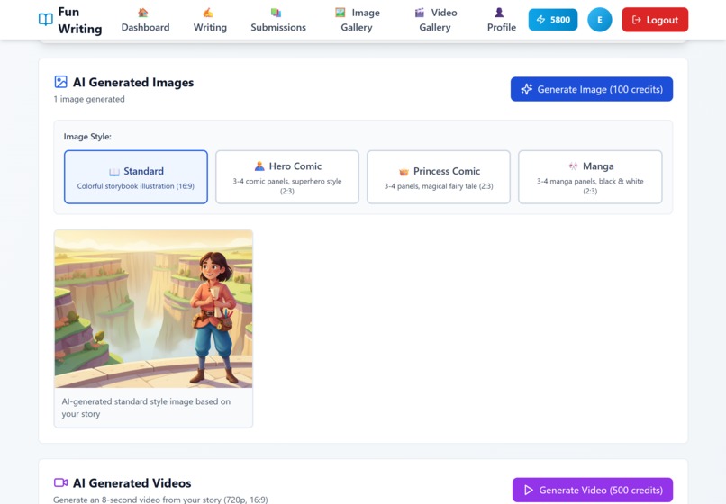 C6 Fun Writing - English Writing to Creative Visuals – screenshot 4
