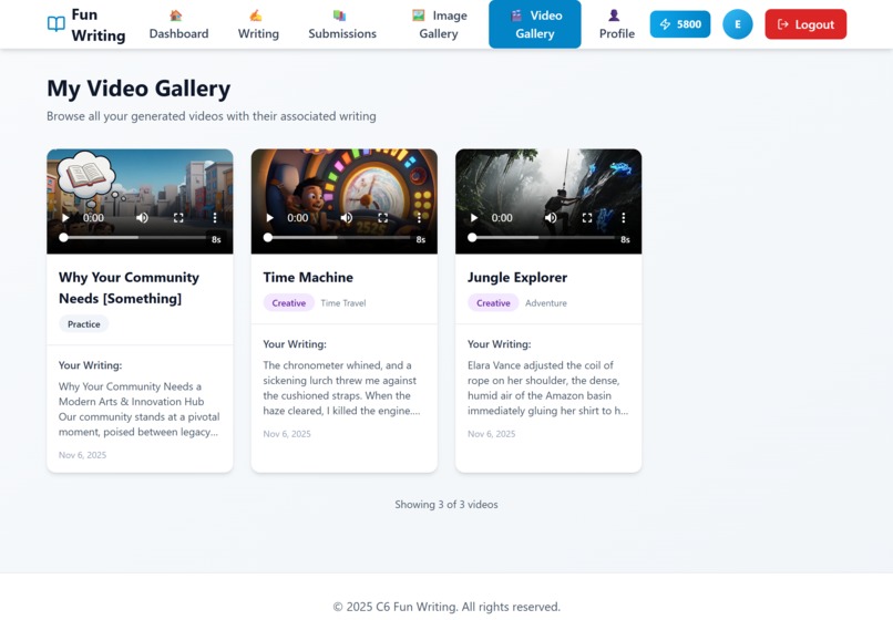 C6 Fun Writing - English Writing to Creative Visuals – screenshot 8