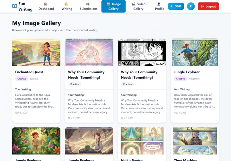 C6 Fun Writing - English Writing to Creative Visuals – screenshot 7