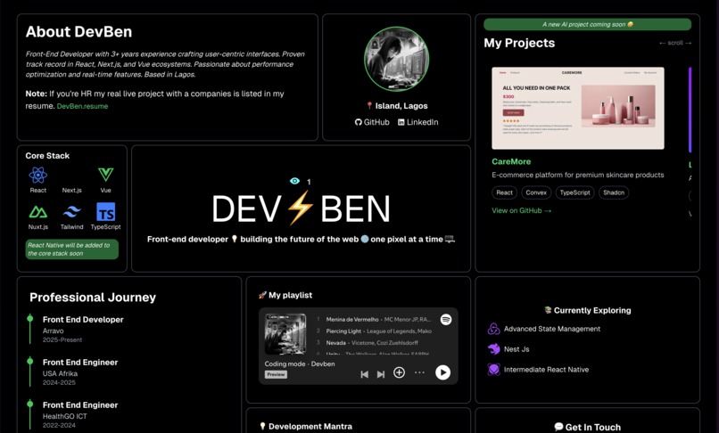 Myportfolio – screenshot 1