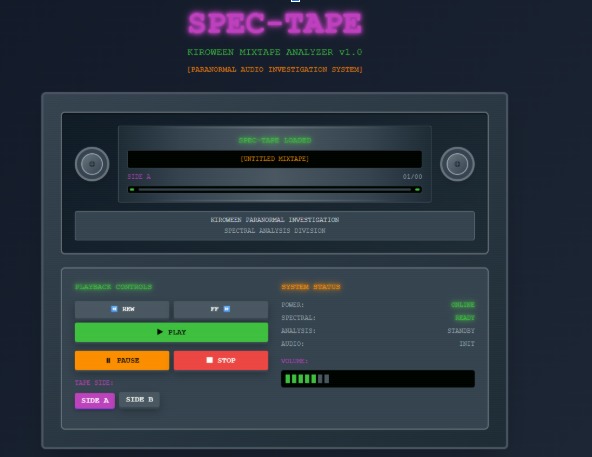 Spec-Tape: The Ghostly Mixtape Machine – screenshot 5