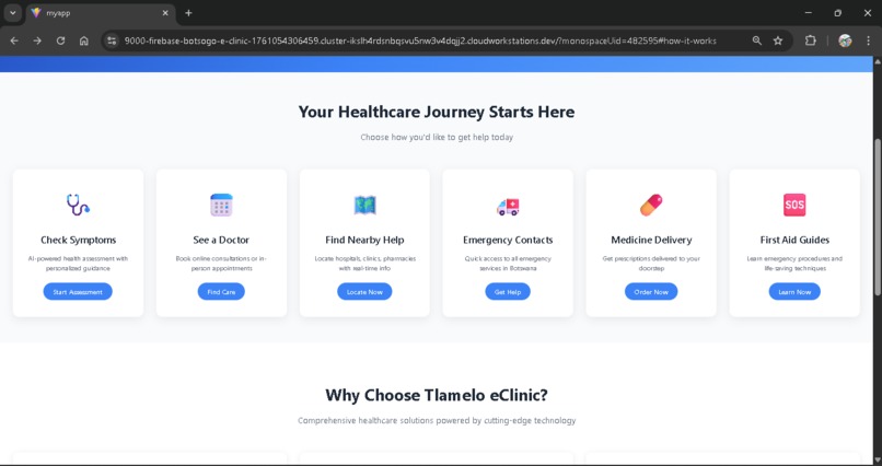 Tlamelo e-Clinic – screenshot 2