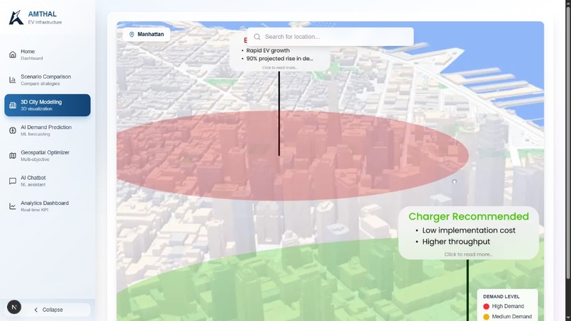 Amthal: AI-Driven 3D EV Infrastructure Planner  – screenshot 2