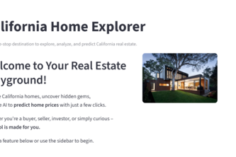 California Home Explorer App