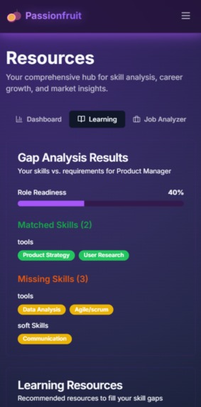 Passionfruit - Skills Gap Analyzer – screenshot 3