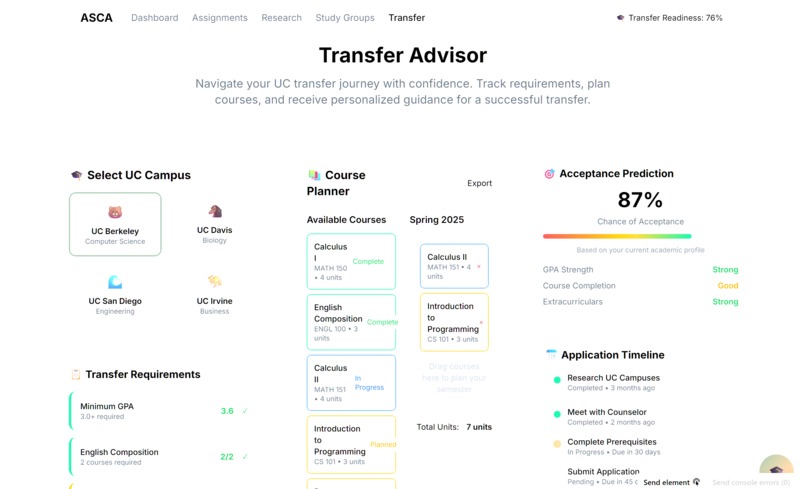 ASCA - Adaptive Student Coaching Agents – screenshot 4