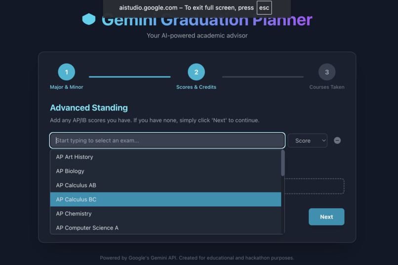 Gemini Graduation Planner – screenshot 4