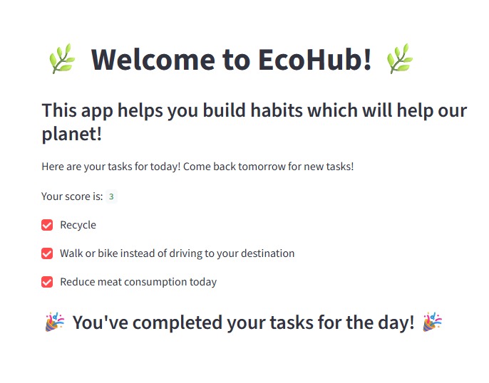 EcoHub – screenshot 1