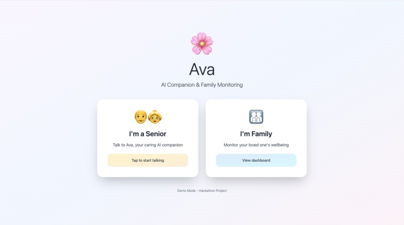 AVA: An AI Companion for Seniors – screenshot 1