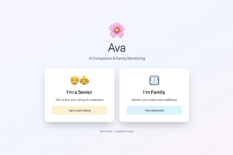 AVA: An AI Companion for Seniors