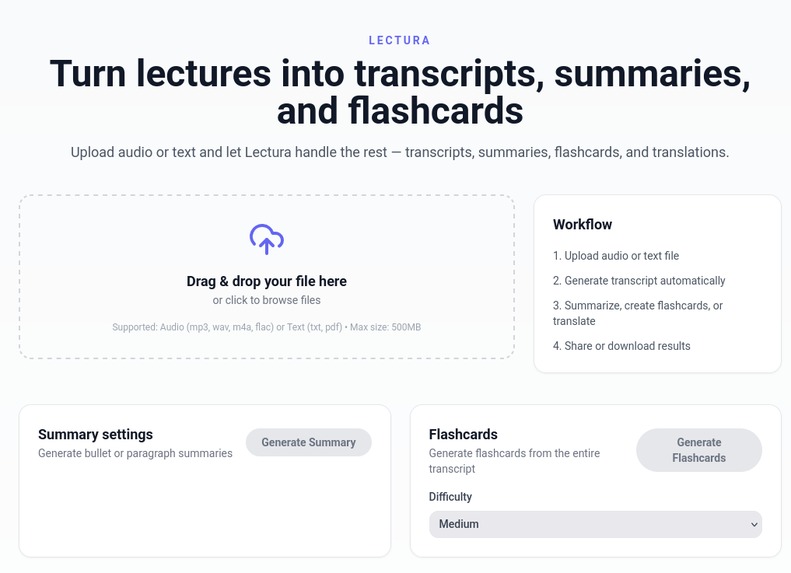 Lectura – screenshot 1