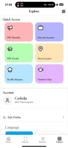 WIC App – screenshot 5