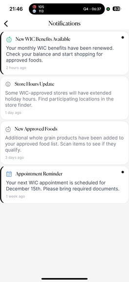WIC App – screenshot 7