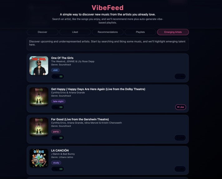 VibeFeed – screenshot 2