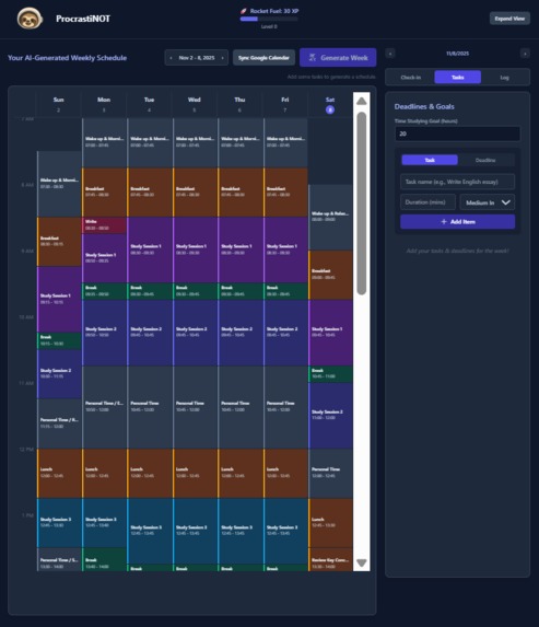 ProcrastiNOT – screenshot 2