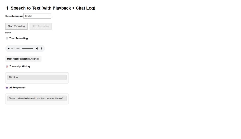Multilingual Conversation Partner – screenshot 1
