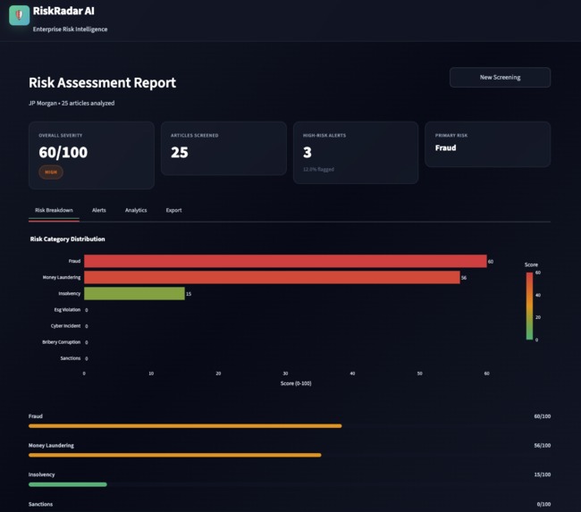 RiskRadar AI – screenshot 4