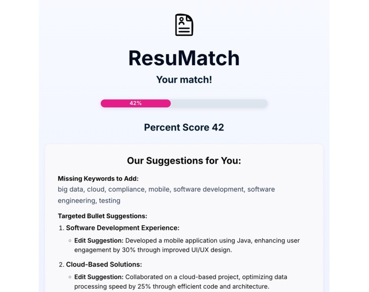 ResuMatch – screenshot 3