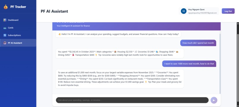 PF Tracker – screenshot 8