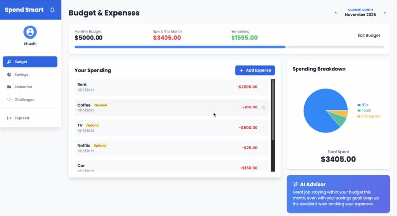 Spend Smart – screenshot 2