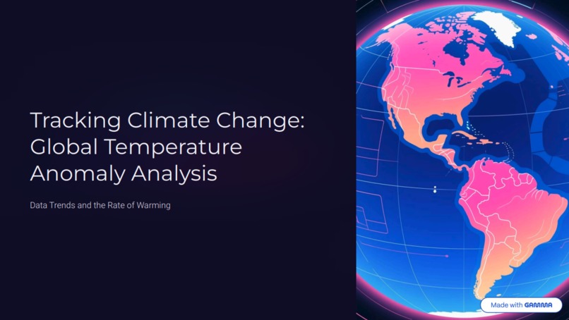 Global Temperature Analysis Anomaly Tool (GTAAT) – screenshot 3