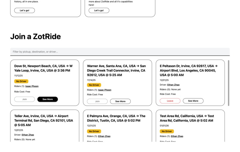 ZotRide – screenshot 6