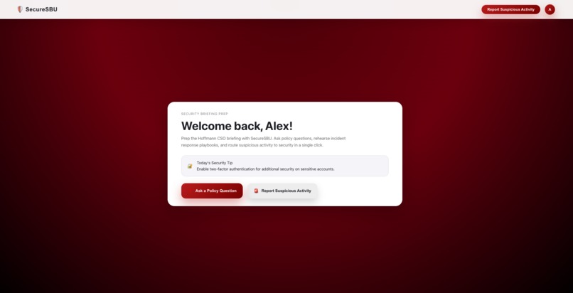 SecureSBU – screenshot 1