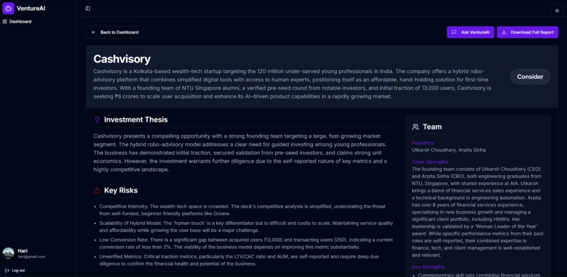 VentureAI – screenshot 7
