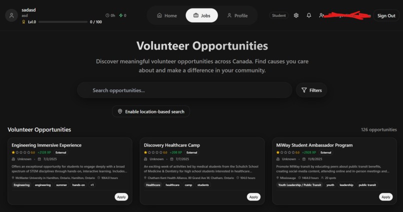 VolunteerHub – screenshot 3